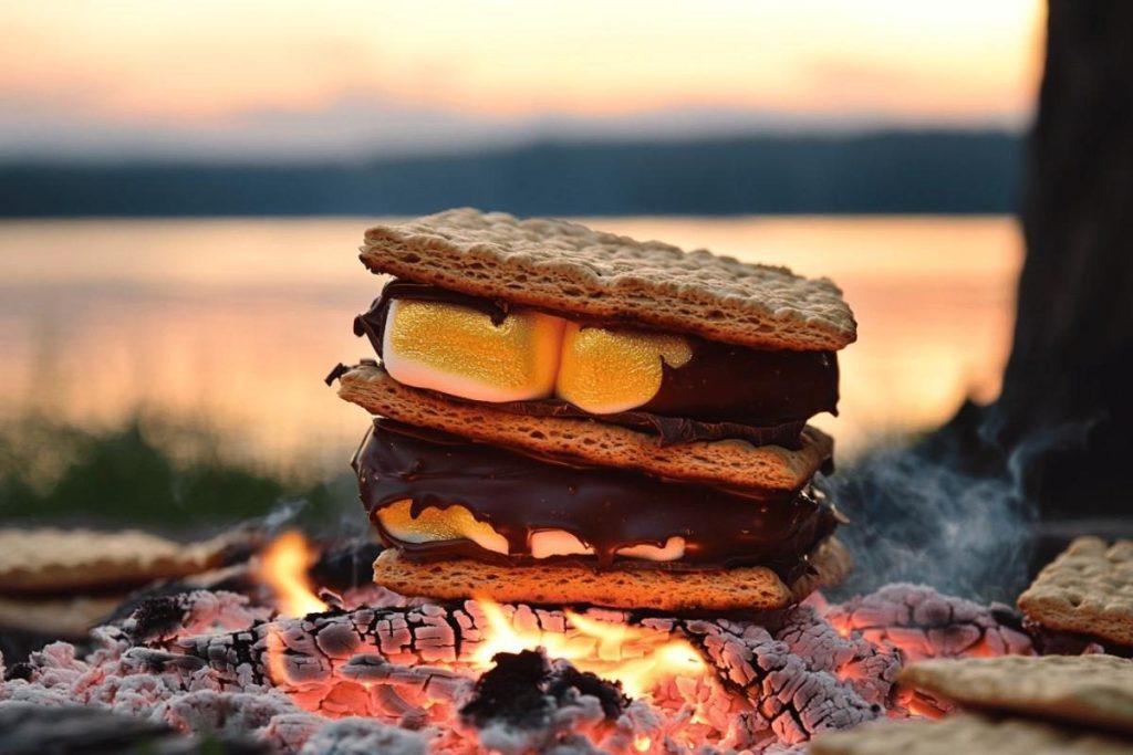Meilleure recette de s'mores faciles à emporter : un délice croustillant et fondant