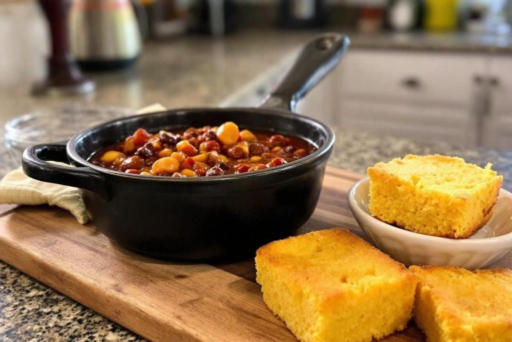 Recettes de chili classique et pain de maïs au beurre miel d'Everything's Good