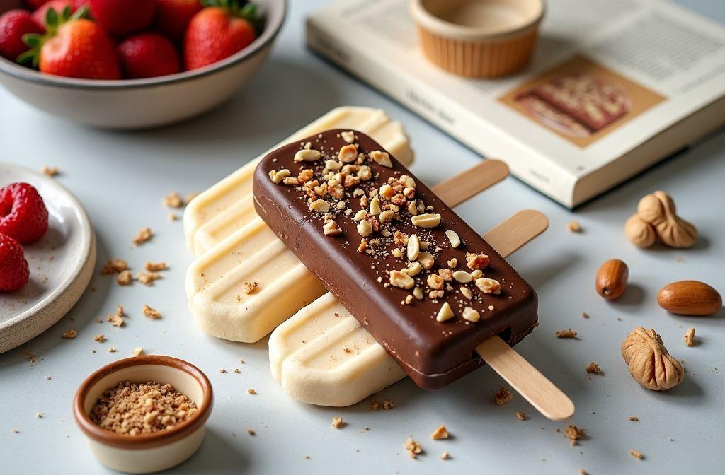 Recette de bâtonnets glacés drumstick riches en protéines et savoureux
