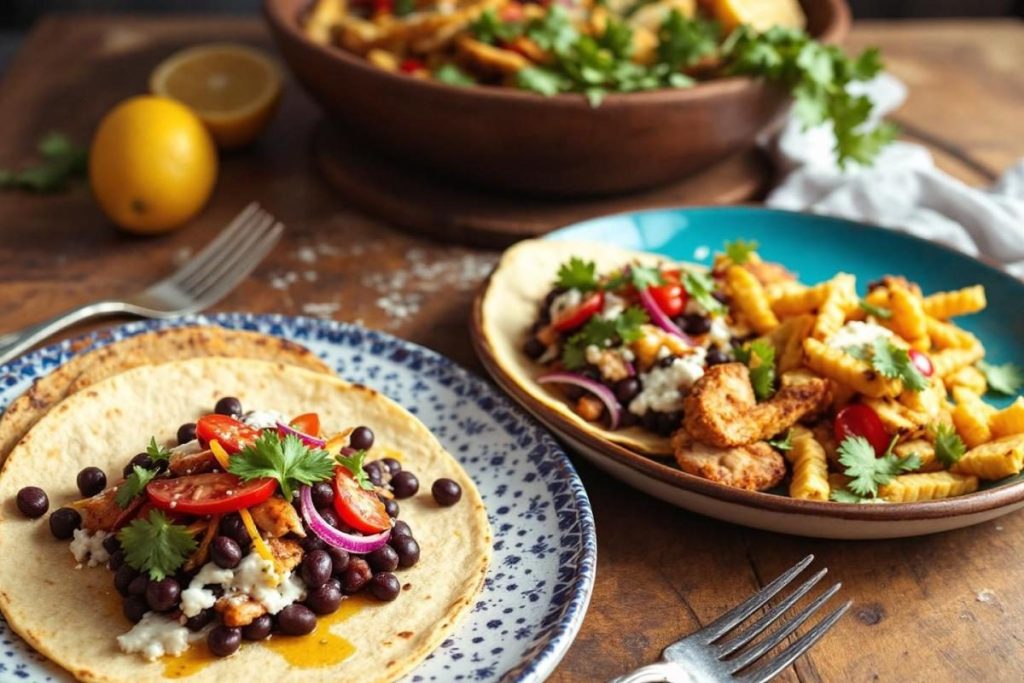 Tacos aux haricots noirs et poblano, cuisses de poulet citronnées et recettes économiques