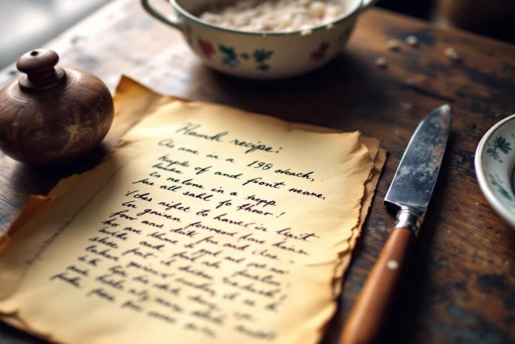 Recette vintage trouvée dans une papeterie : secret d'un chef présidentiel légendaire