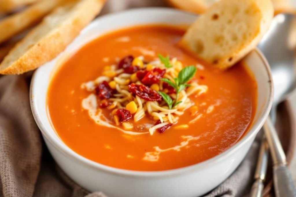 Soupe aux tomates séchées et breadsticks jalapeño popper faciles à réaliser