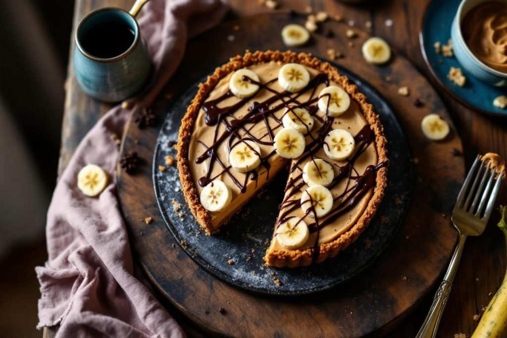 Tarte mousse Elvis vegan et sans gluten : recette facile et gourmande